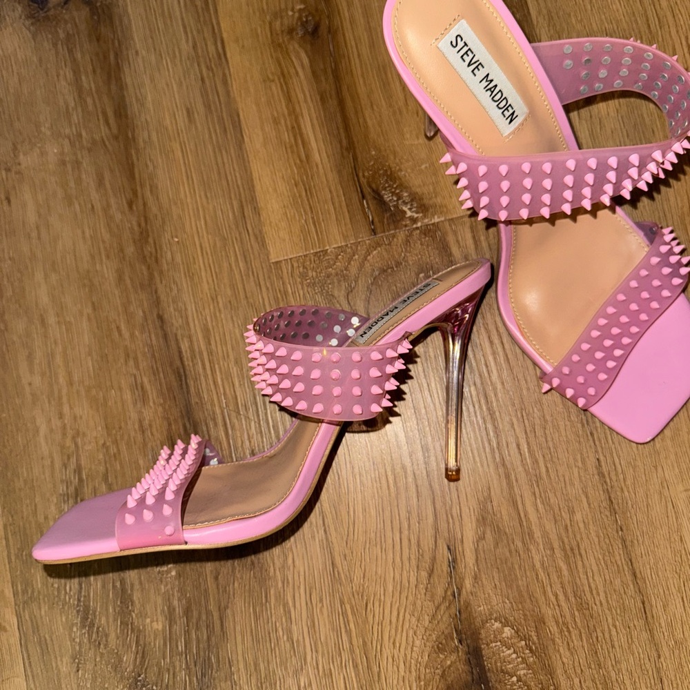 Steve Madden Pink Spiked Heels